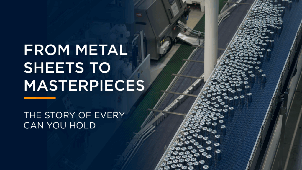 Aluminum can production process with industrial bodymaker machine
